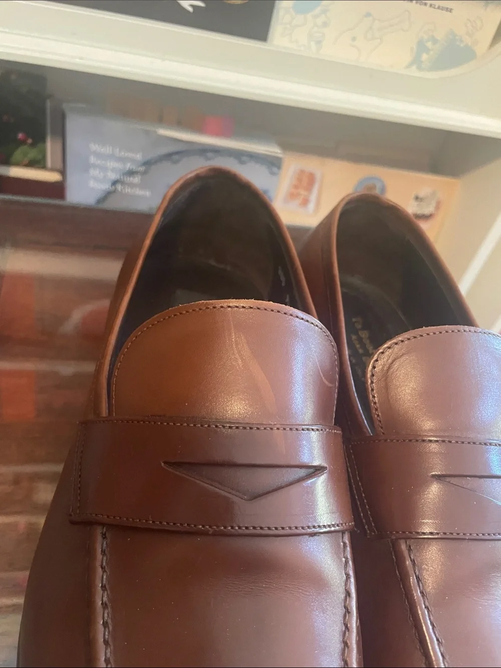 To Boot New York Men's Brown Leather Dress Loafers